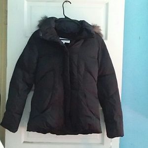Black Calvin Klein down puffer jacket